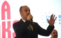 Bursa’dan yeniden aday gösterilen Başkan Aktaş’a coşkulu karşılama