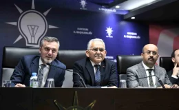 Kayseri Büyükşehir Belediye Başkanı Dr. Memduh Büyükkılıç, AK Parti Genel Başkan Yardımcısı, Teşkilat Başkanı Erkan Kandemir ile bir araya geldi
