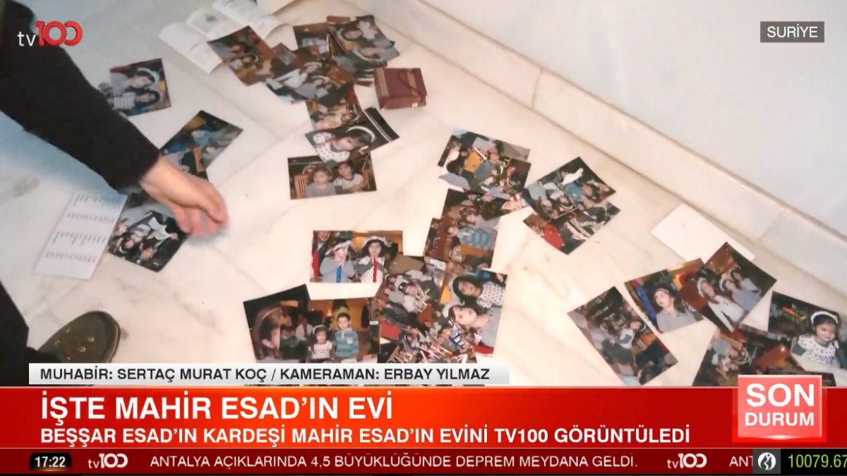 tv100 Beşar Esad’ın kardeşi Mahir Esad’ın evini görüntüledi